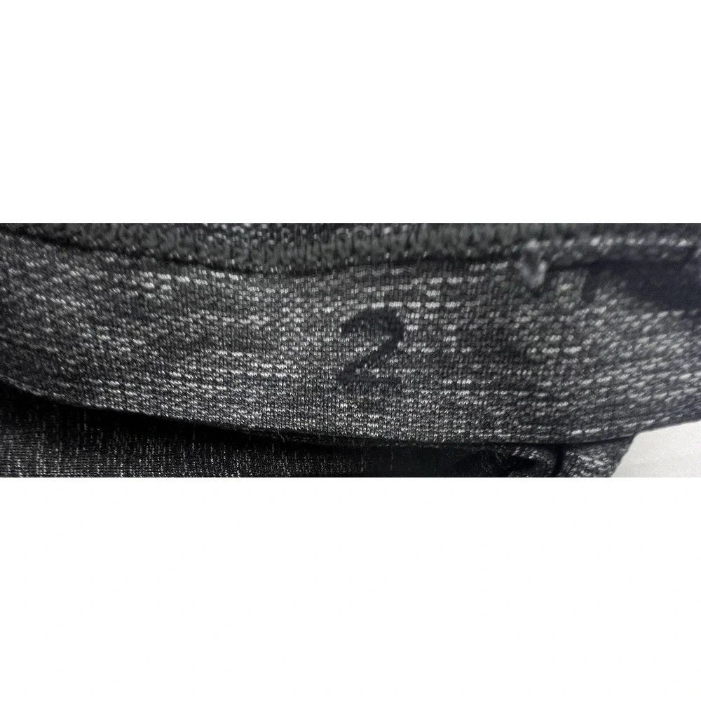 LULULEMON Swiftly Tech Long Sleeve Crew 2 Dark Gray Black Space-Dye Hip Length